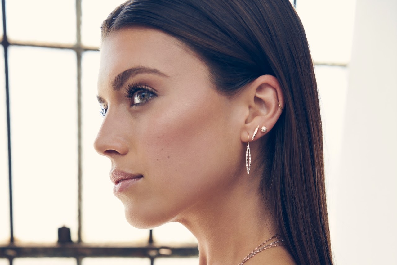 earrings on lady