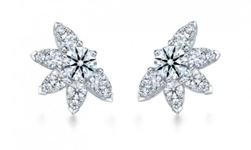 Hearts On Fire earrings from the Aerial collection featuring white gold and diamonds