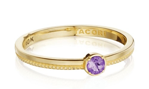 Yellow gold and amethyst fashion ring by TACORI
