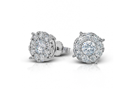 Stud earrings from Simon G, available at Northeastern Fine Jewelry.