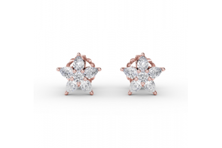 Star-shaped Fana diamond stud earrings, available at Northeastern Fine Jewelry.