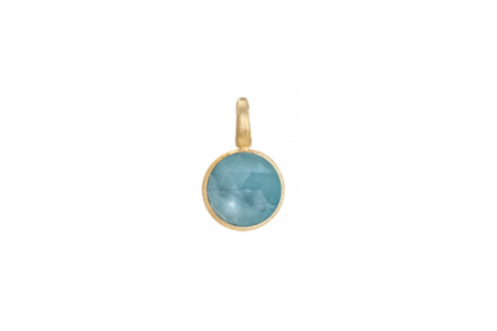 A Marco Bicego aquamarine pendant, available at Northeastern Fine Jewelry.