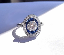 Sapphire & Diamond Engagement Ring Sapphire & Diamond Engagement Ring