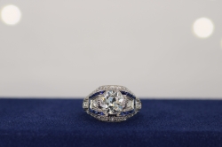Platinum Diamond & Sapphire Ring Platinum Diamond & Sapphire Ring
